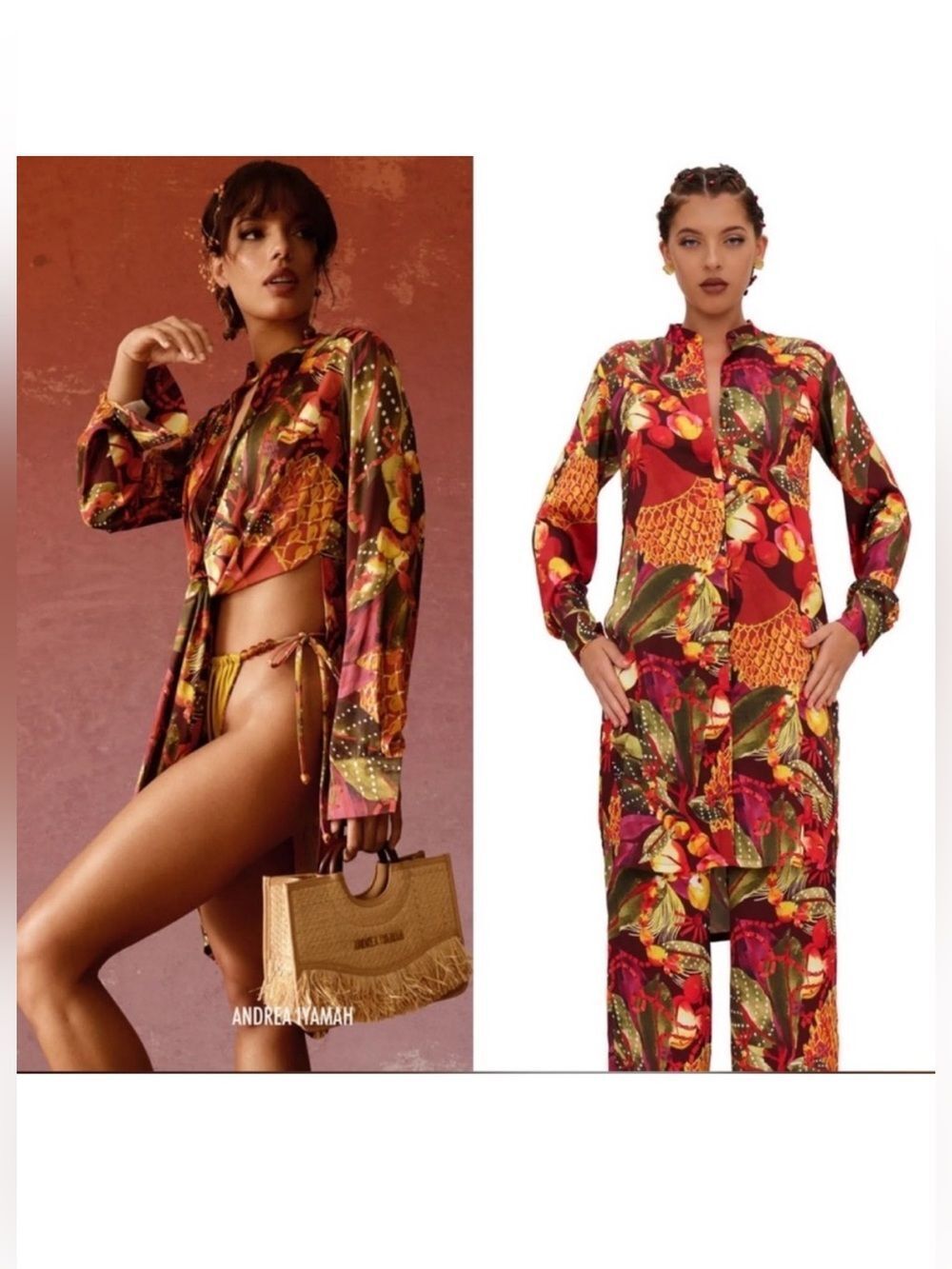 Andrea Iyamah Uchi Tunic and Pants Set - Kola Print .